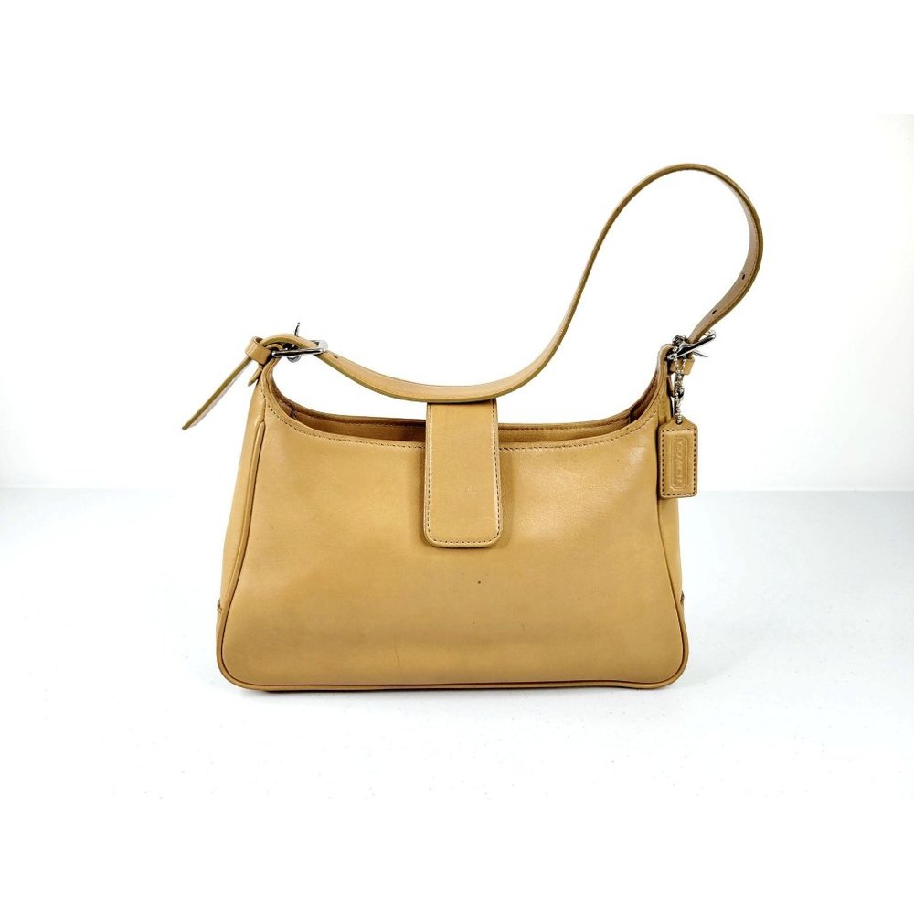 Coach Hampton Tan Leather Shoulder Bag